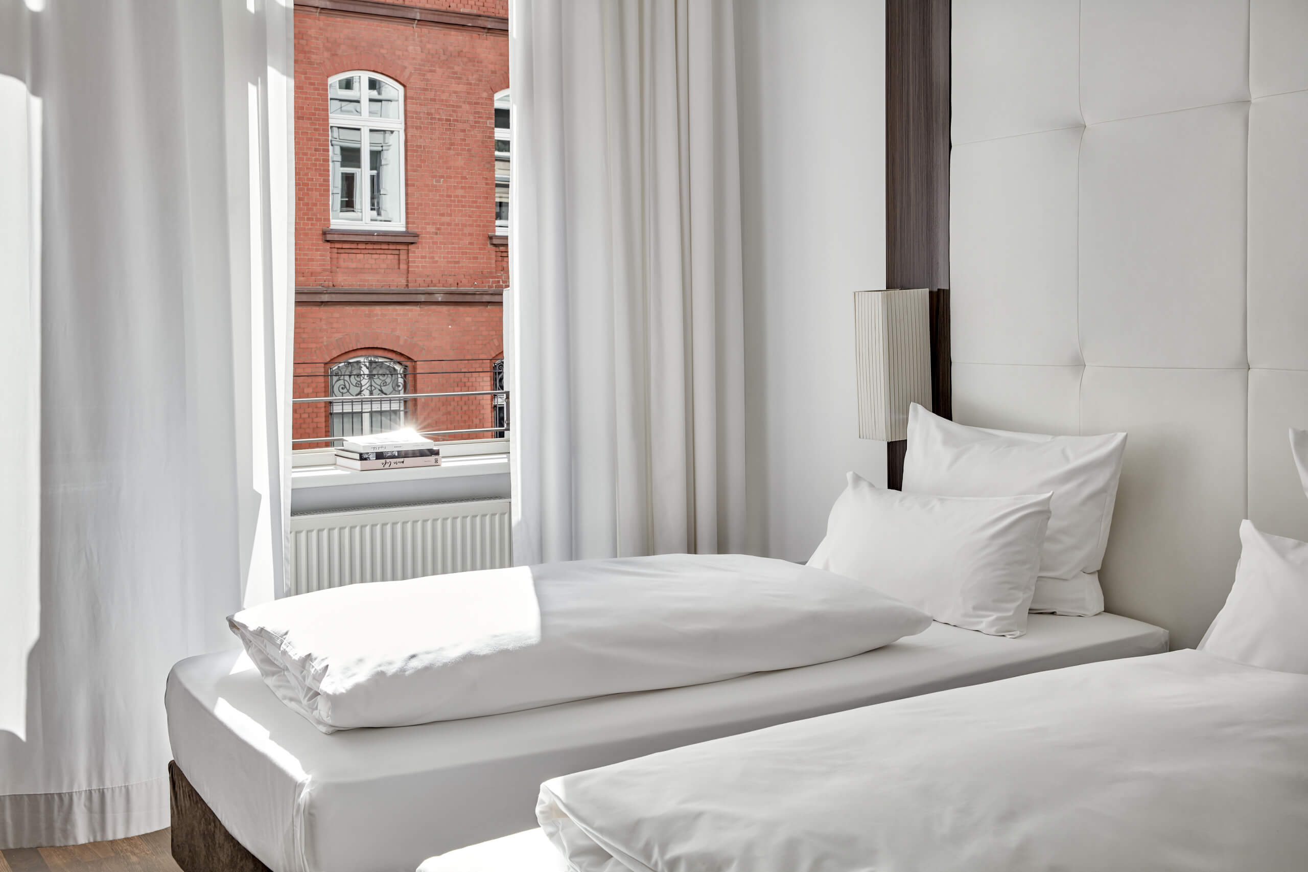 Doppelzimmer mit getrennten Betten The Pure Hotel Frankfurt
